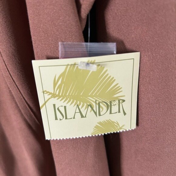 Islander Brown Collared Button Down Long Sleeve Shirt NWT 2X Plus Size READ - Picture 4 of 16